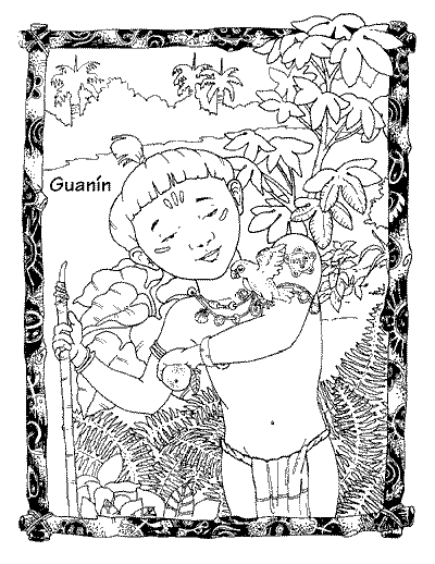 Taino Coloring Page